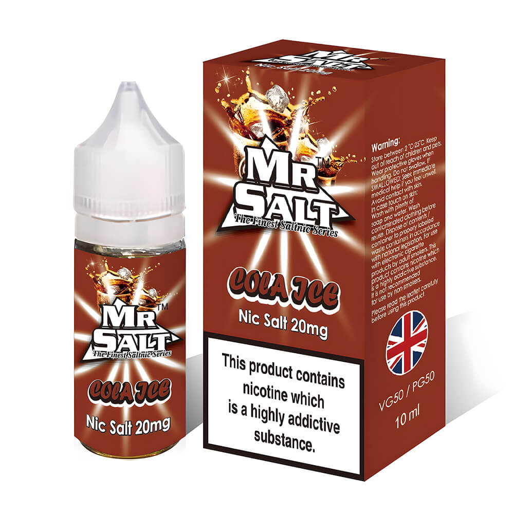 Cola Ice Nic Salt Vape Juice by Mr Salt| 5 for 11