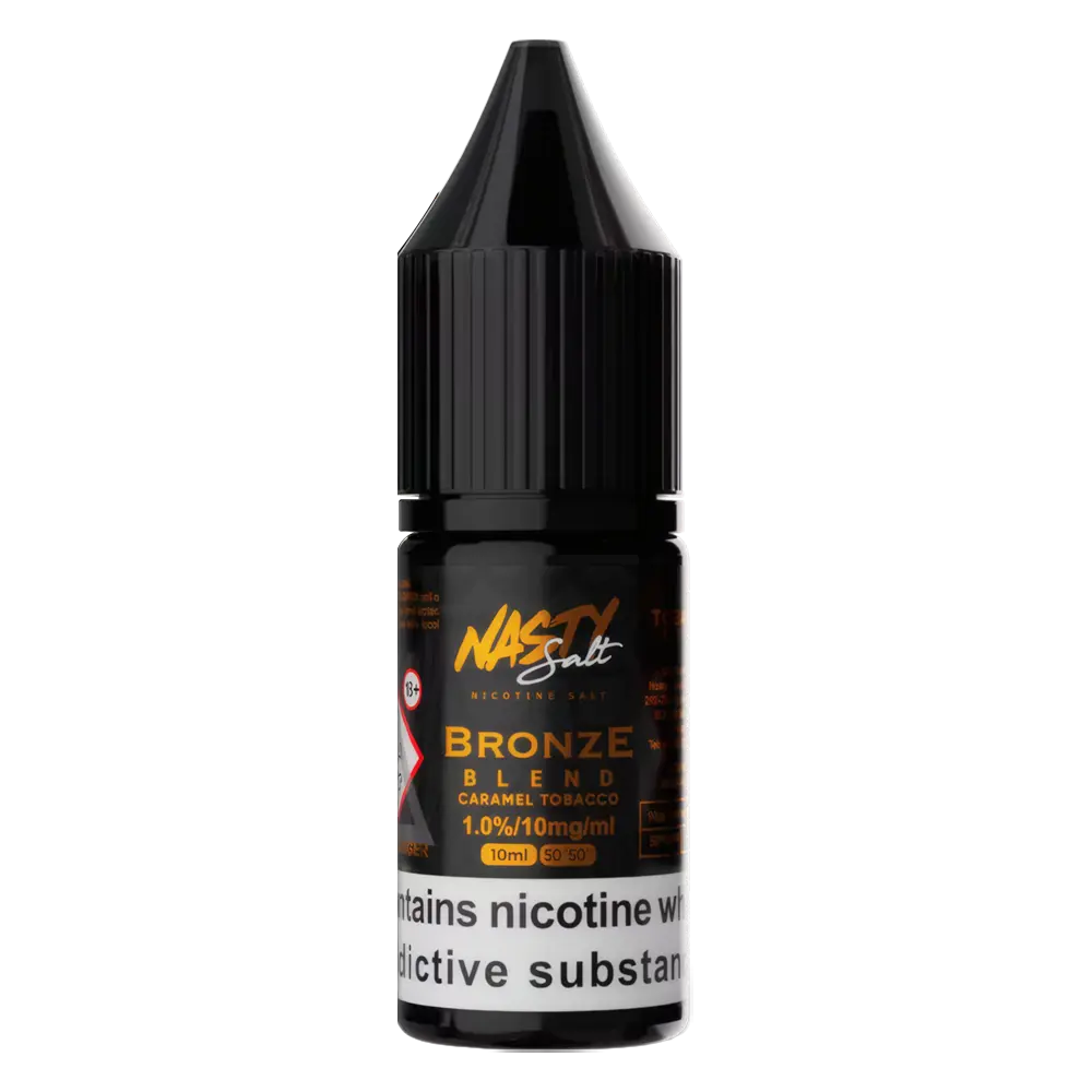 Bronze Blend Nic Salt E-Liquid 10ml by Nasty Salt