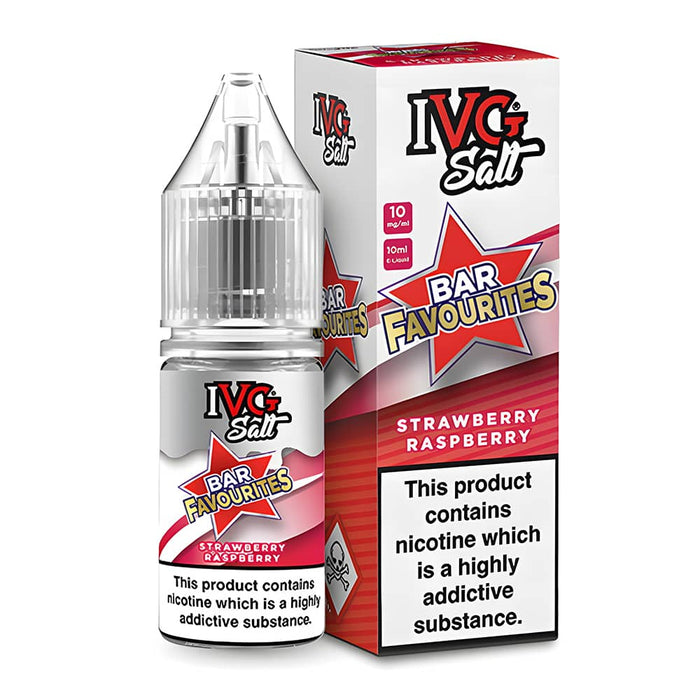 IVG Bar Favourites Strawberry Raspberry Nic Salt Vape Juice
