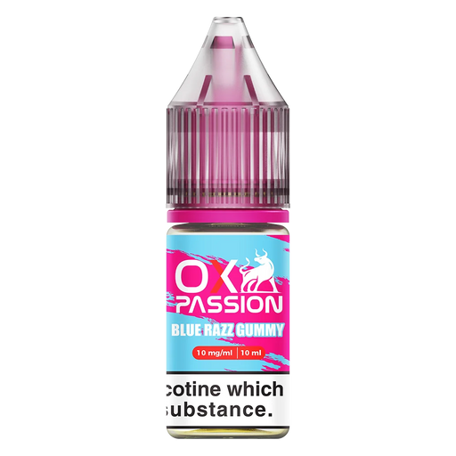 Ox Passion Blue Razz Gummy Nic Salt E-Liquid by OXVA