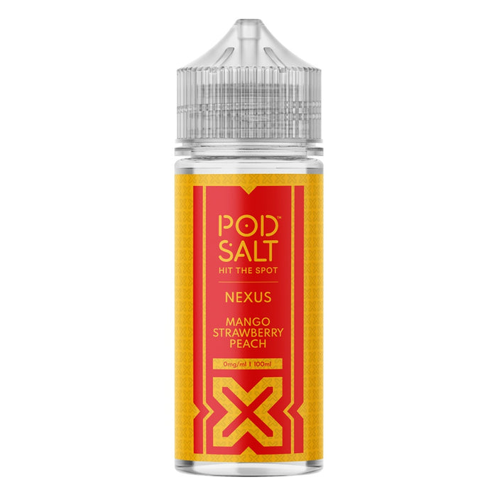 Pod Salt Mango Strawberry Peach 100ml Vape Juice By Nexus