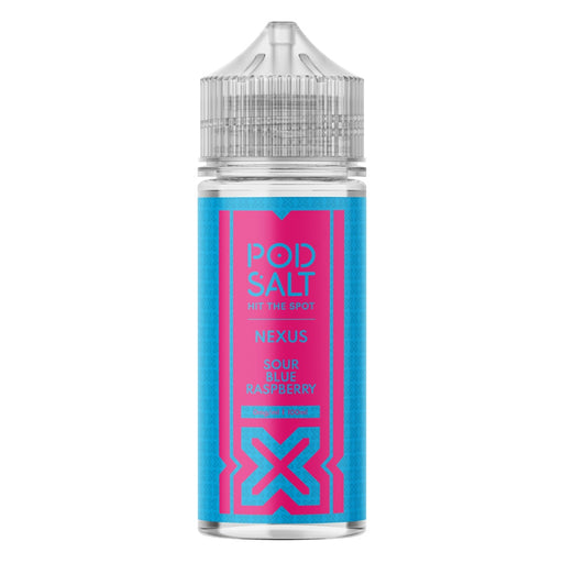 Pod Salt Sour Blue Raspberry 100ml Vape Juice By Nexus