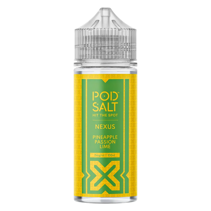 Pod Salt Pineapple Passion Lime 100ml Vape Juice By Nexus