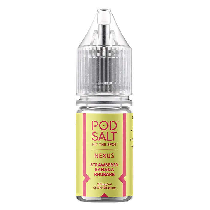 Pod Salt Nexus Strawberry Banana Rhubarb Nic Salt Vape Juice