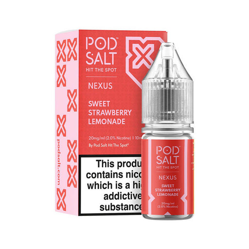 Pod Salt Nexus Sweet Strawberry Lemonade Nic Salt Vape Juice
