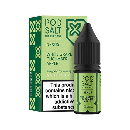 Pod Salt Nexus White Grape Cucumber Nic Salt Vape Juice