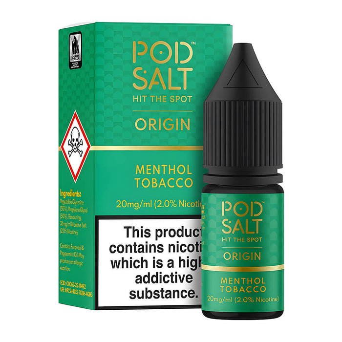 Pod Salt Origin Menthol Tobacco Nic Salt Vape Juice