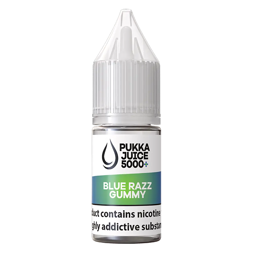 Blue Razz Gummy Nic Salt E-Liquid by Pukka Juice 5000+