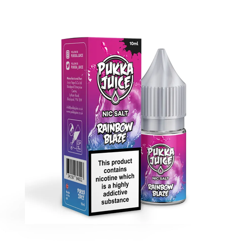 Rainbow Blaze Nic Salt E-Liquid by Pukka Juice