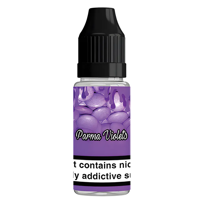 QuitterZ Parma Violets 10ml e liquid High PG 70Pg 30Vg