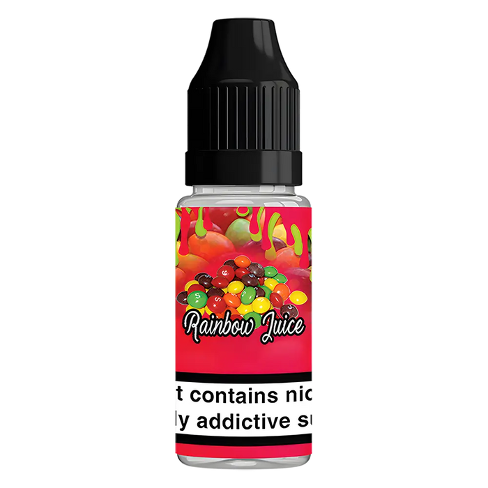 QuitterZ Rainbow Juice 10ml e liquid High PG 70Pg 30Vg