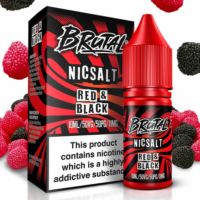 Just Juice Brutal Red & Black Nic Salt Vape Juice