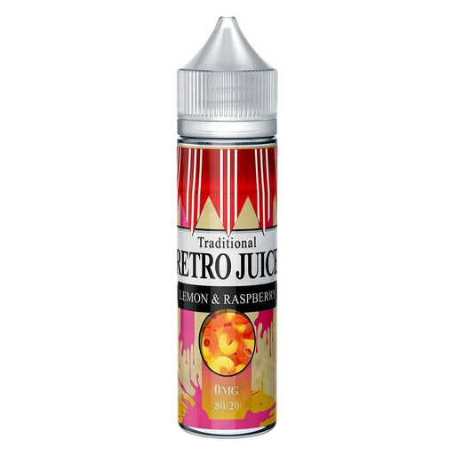 Retro Juice Lemon & Raspberry 50ml Shortfill e-liquid 80/20 Vg/Pg