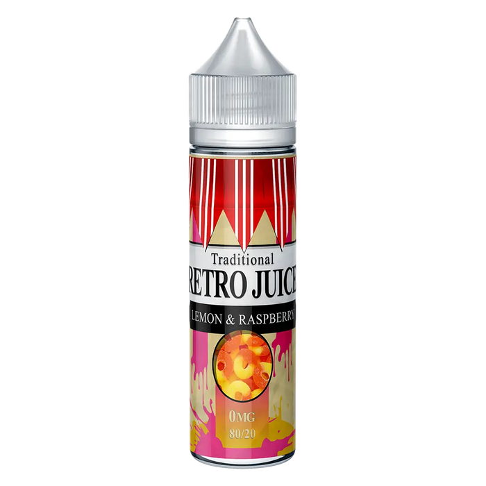 Retro Juice Lemon & Raspberry 50ml Shortfill e-liquid 80/20 Vg/Pg