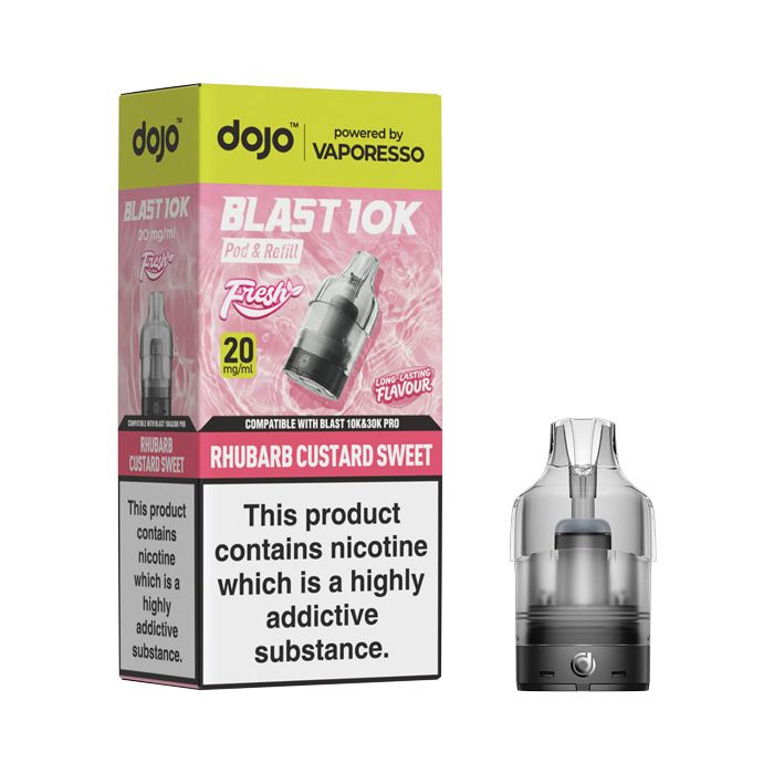Rhubarab Custard Vaporesso Dojo Blast 10K Fresh Pods