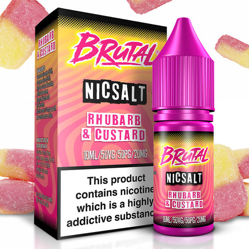 Just Juice Brutal Rhubarb & Custard Nic Salt Vape Juice