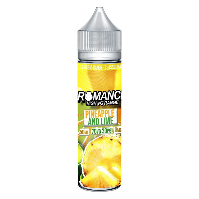 Romance Pineapple & Lime 50ml Shortfill e-liquid 70/30 Vg/Pg