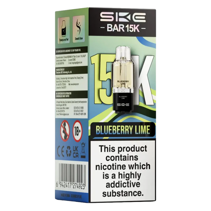 SKE Bar 15K Prefilled Pods