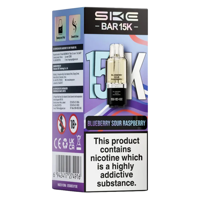 SKE Bar 15K Prefilled Pods