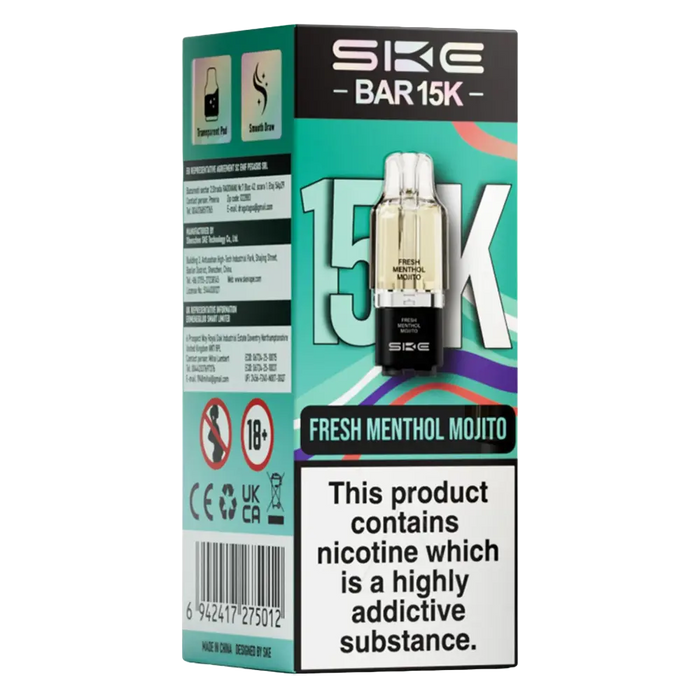 SKE Bar 15K Prefilled Pods