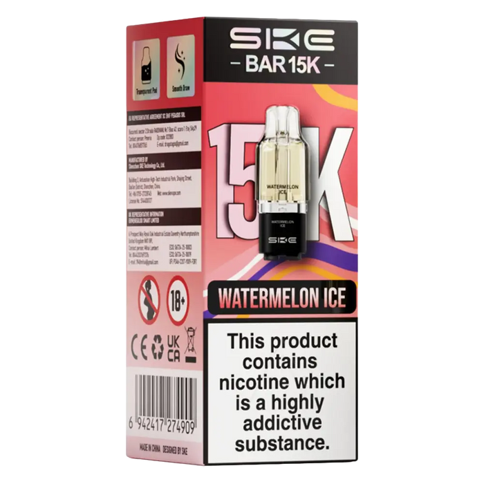 SKE Bar 15K Prefilled Pods