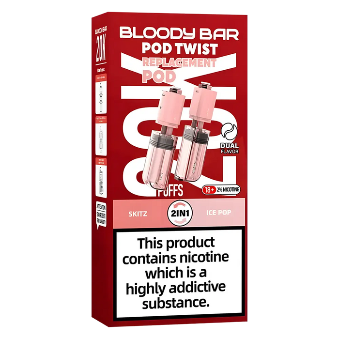 Bloody Bar Ultra Twist 20K Prefilled Pods