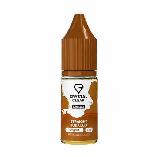 Crystal Clear Straight Tobacco Nic Salt Vape Juice 10ml