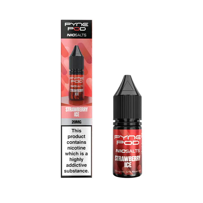 20mg Pyne Pod Strawberry Ice Nic Salt