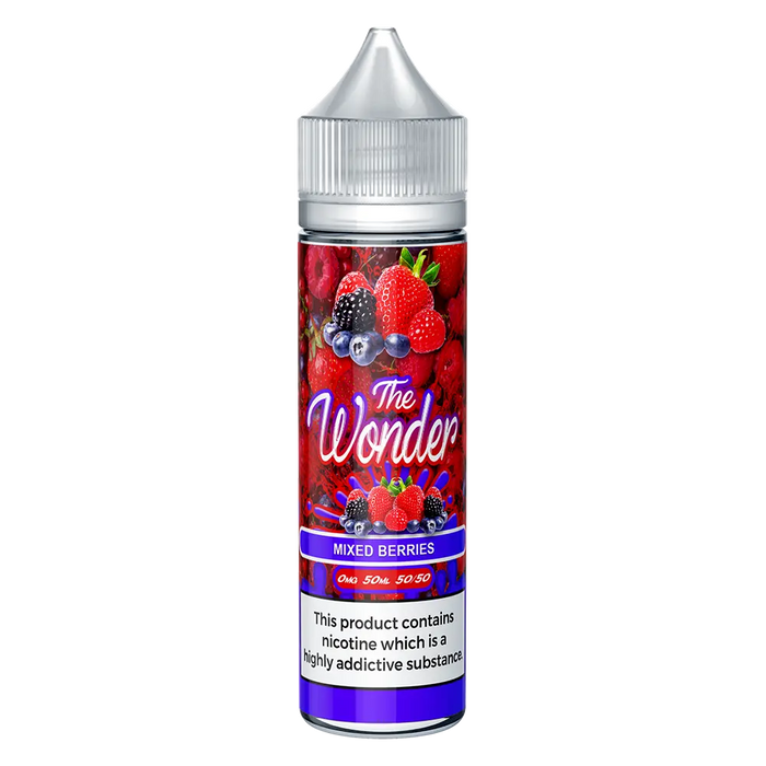 The Wonder Mixed Berries 50/50 Shortfill Vape Juice