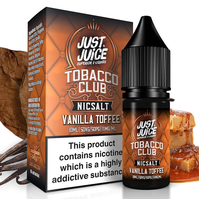 Just Juice Tobacco Club Vanilla Nic Salt Vape Juice