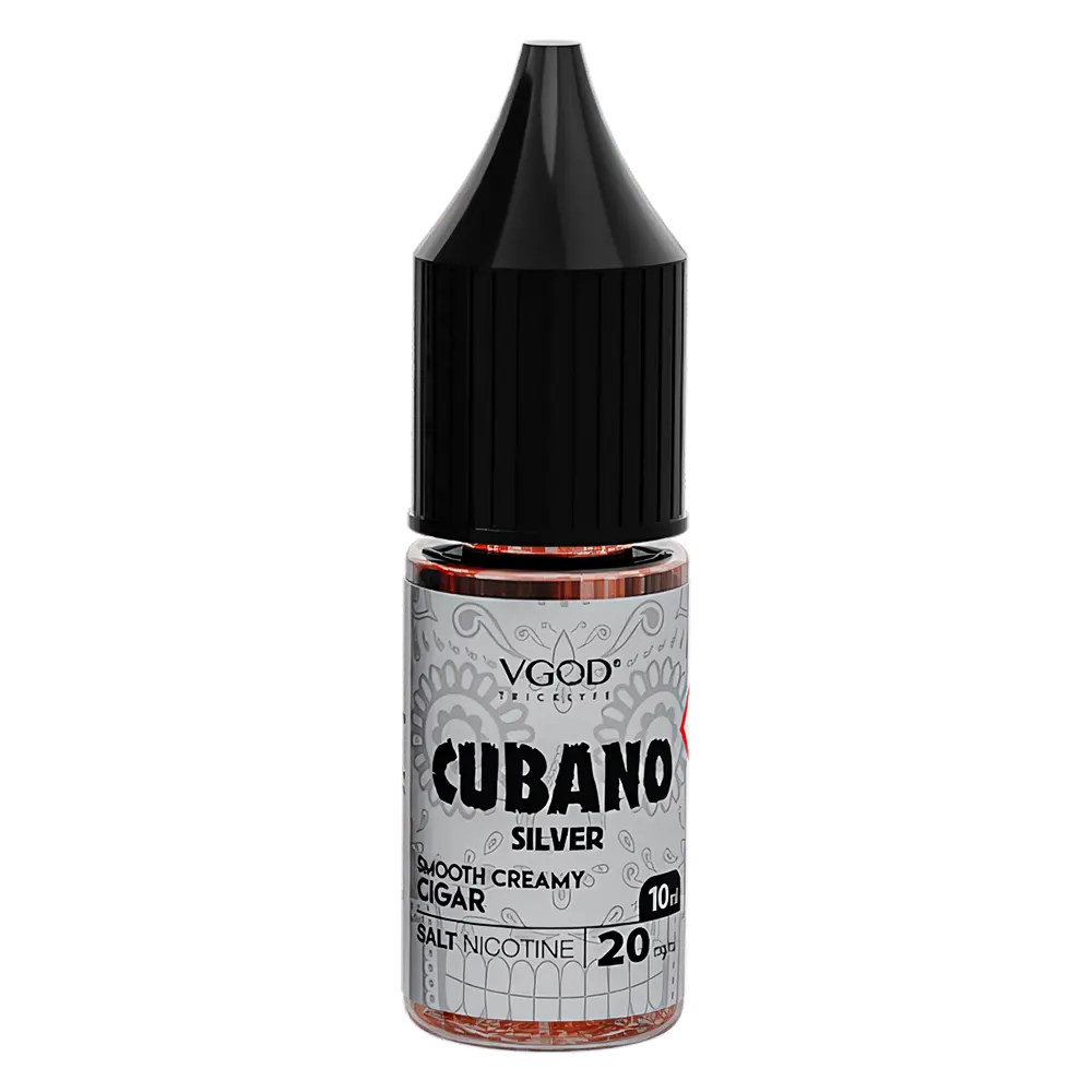 Vgod Cubano Silver Nic Salt Vape Juice 10ml