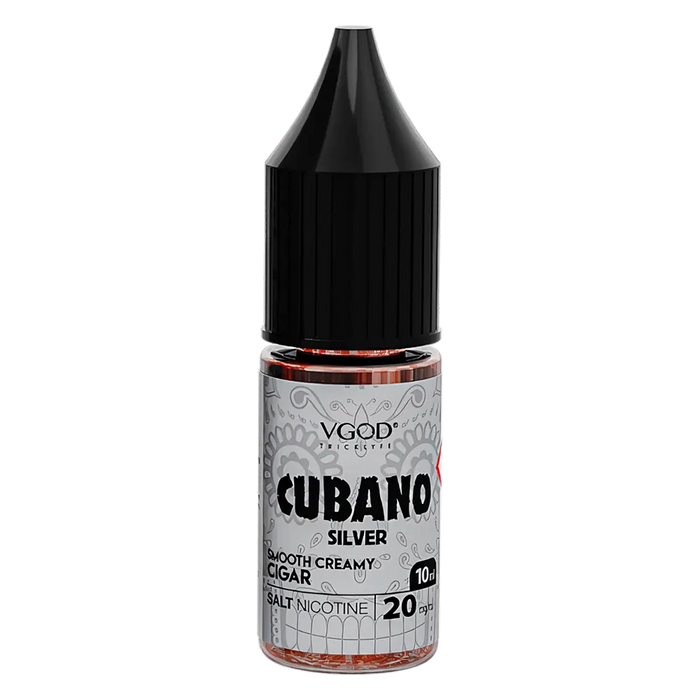 Vgod Cubano Silver Nic Salt Vape Juice 10ml