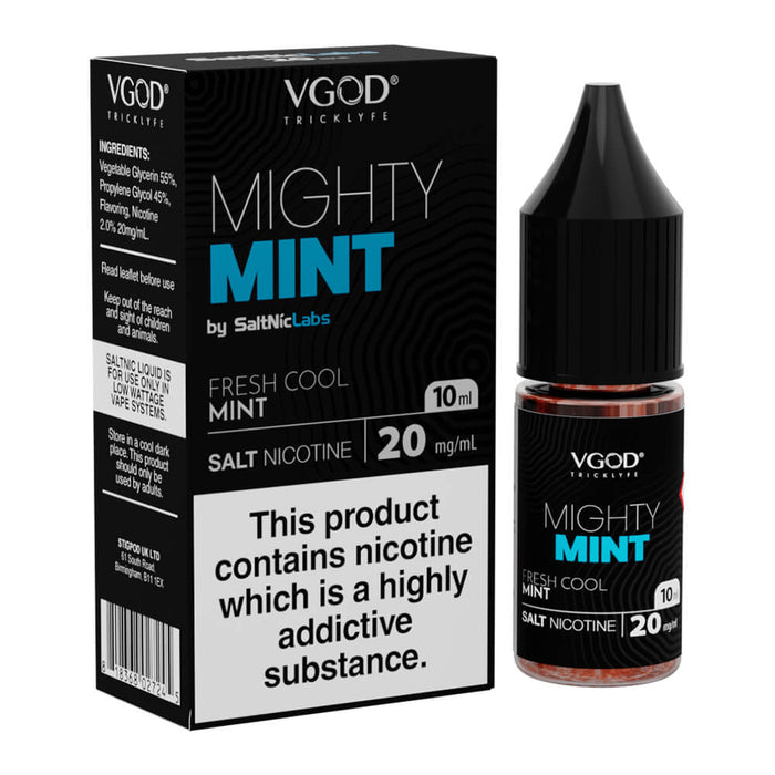 Vgod Mighty Mint Nic Salt Vape Juice 10ml