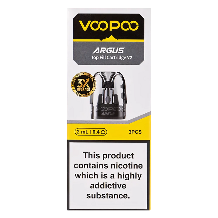 Voopoo Argus Top-Fill V2 Pods (2ml, 3 Pack) Only 8.99 Voopoo Argus Top-Fill V2 Pods (2ml, 3 Pack) Only 8.99