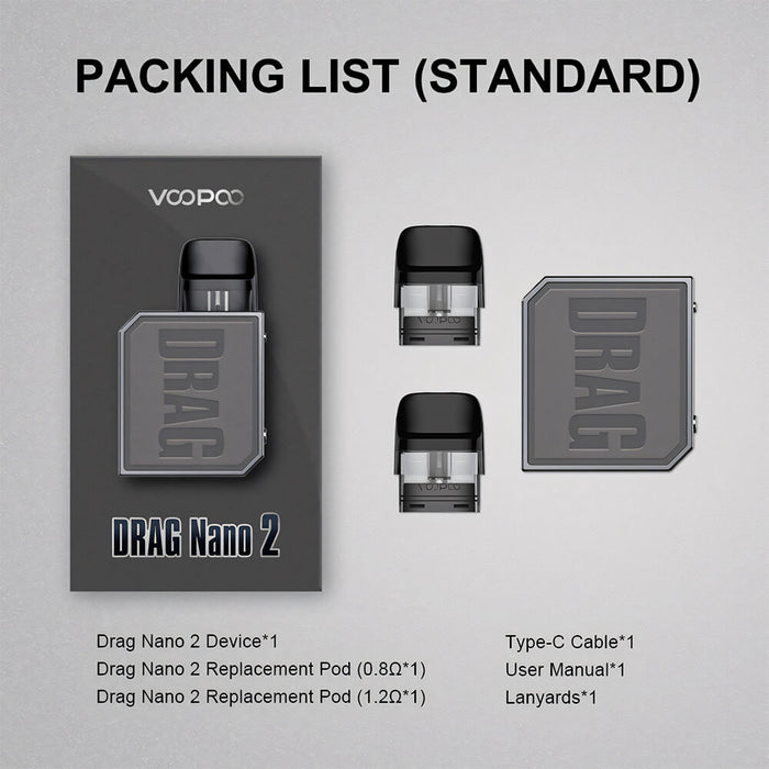 Voopoo Drag Nano 2 Pod Kit - 13.99 (30% Off) Voopoo Drag Nano 2 Pod Kit - 13.99 (30% Off)