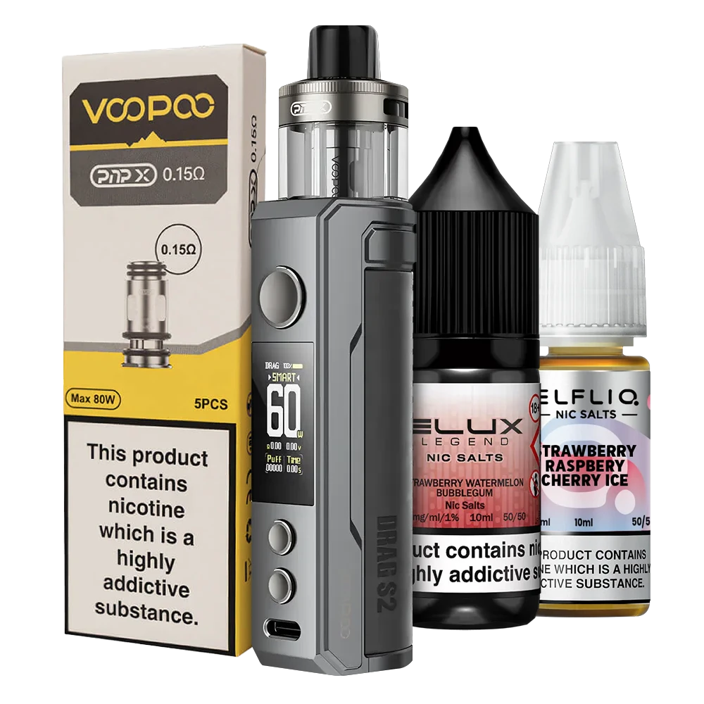 VooPoo Drag S2 Pod Vape Kit Bundle VooPoo Drag S2 Pod Vape Kit Bundle