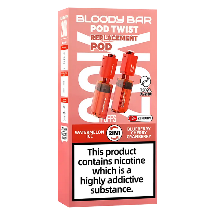 Bloody Bar Ultra Twist 20K Prefilled Pods