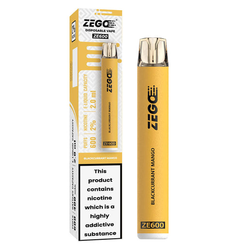 Zego 600 Blackcurrant Mango Disposable Vape Pens