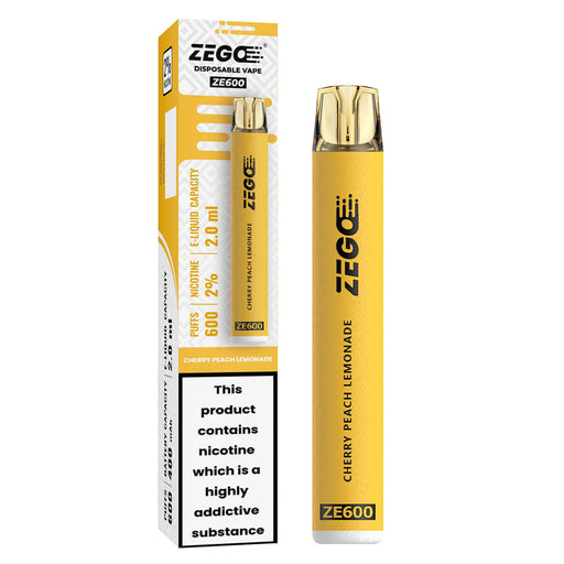 Zego 600 Cherry Peach Lemonade Disposable Vape Pens