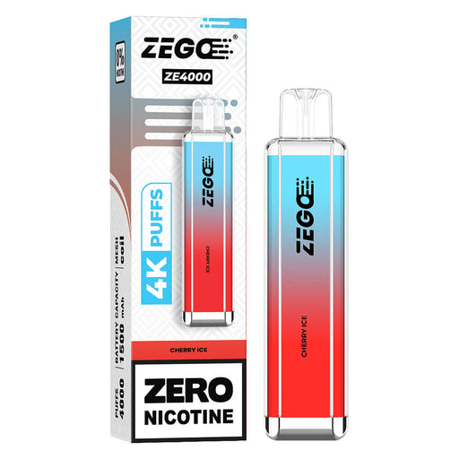 Zego ZE 4000 Cherry Ice 0 Nicotine Disposable Vape