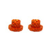 Cleito 120 Drip Tips Pack of 2 Orange Snake Skin