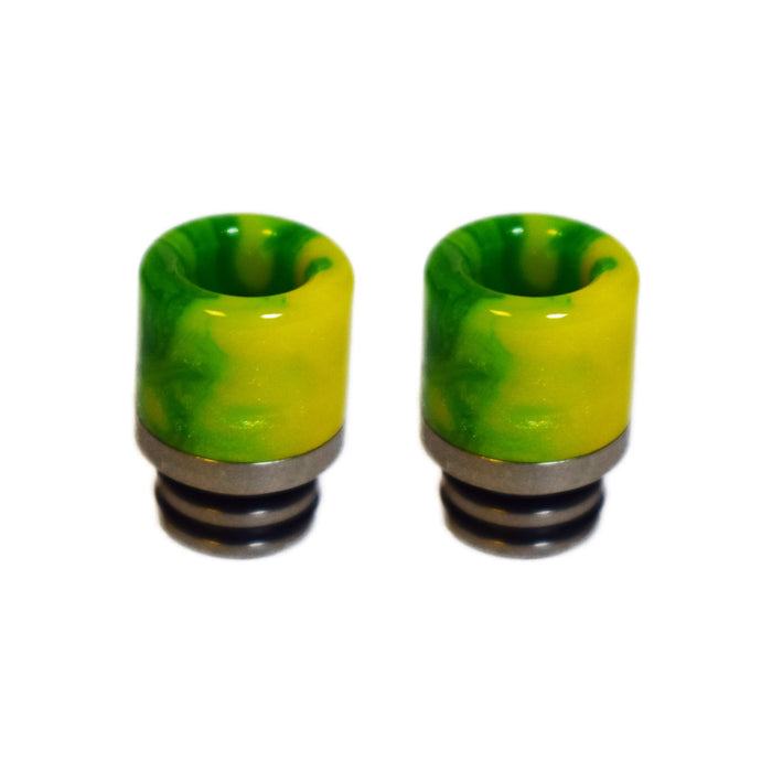 510 Drip Tips Pack of 2 Green Yellow