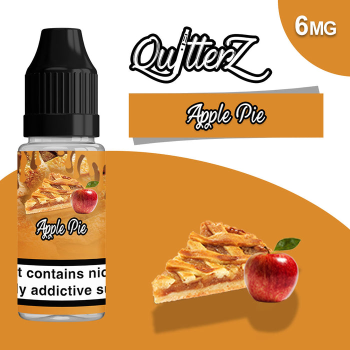 QuitterZ Apple Pie 10ml e liquid High PG 70Pg 30Vg