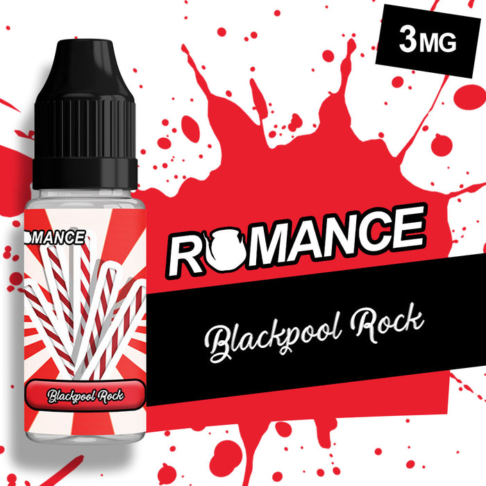 Romance Blackpool Rock 10ml e-liquid 50/50 Vg/Pg