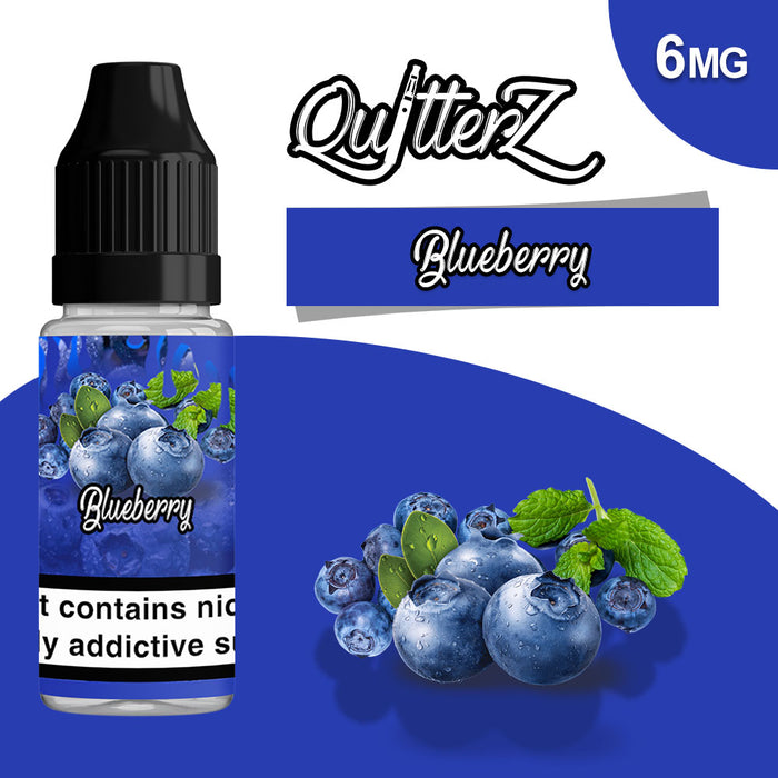 QuitterZ Blueberry 10ml e liquid High PG 70Pg 30Vg