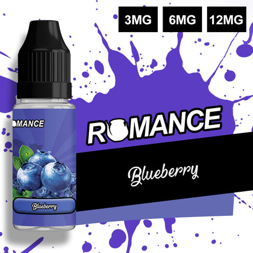 Romance Blueberry 10ml e-liquid 50/50 Vg/Pg