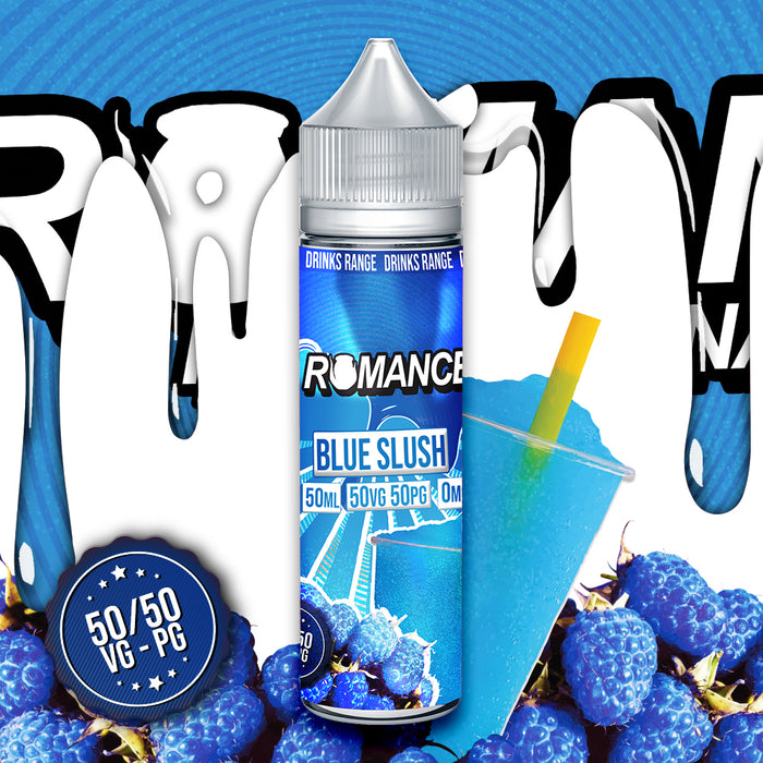 Romance Blue Slush 50ml Shortfill e-liquid 50/50 Vg/Pg