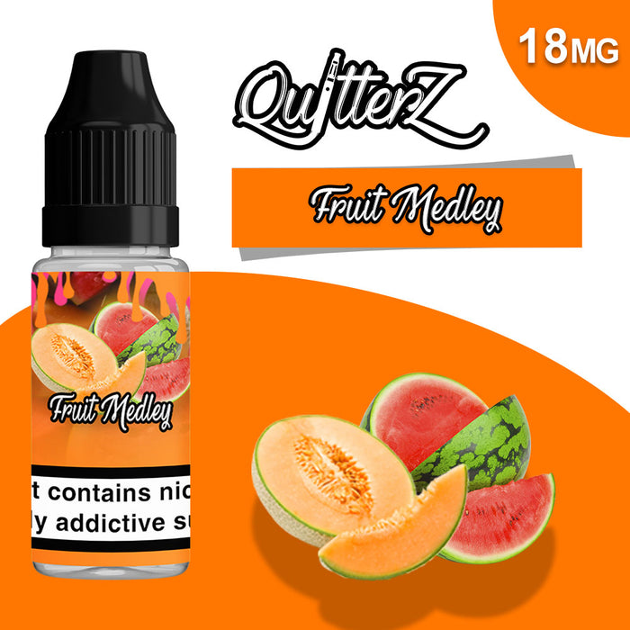 QuitterZ Fruit Medley 10ml e liquid High PG 70Pg 30Vg