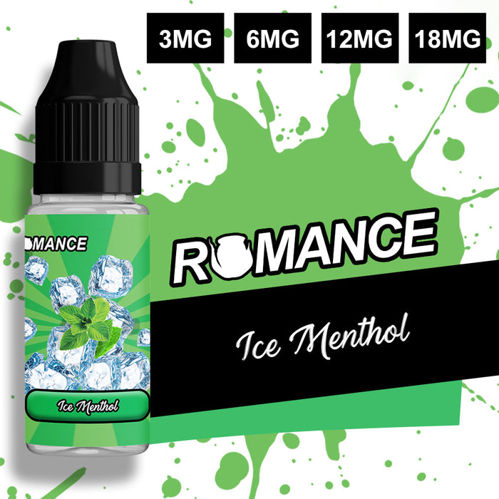 Romance ice Menthol 10ml e-liquid 50/50 Vg/Pg