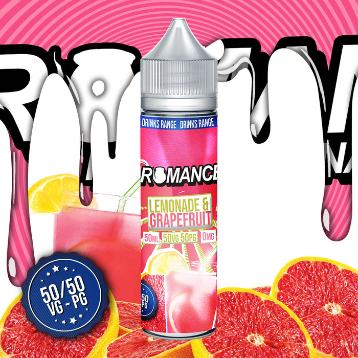 Romance Lemonade & Grapefruit 50ml Shortfill e-liquid 50/50 Vg/Pg